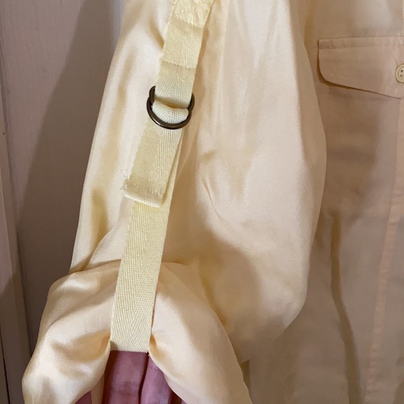 Butter cup yellow 100% silk button down - Picture 2 of 4